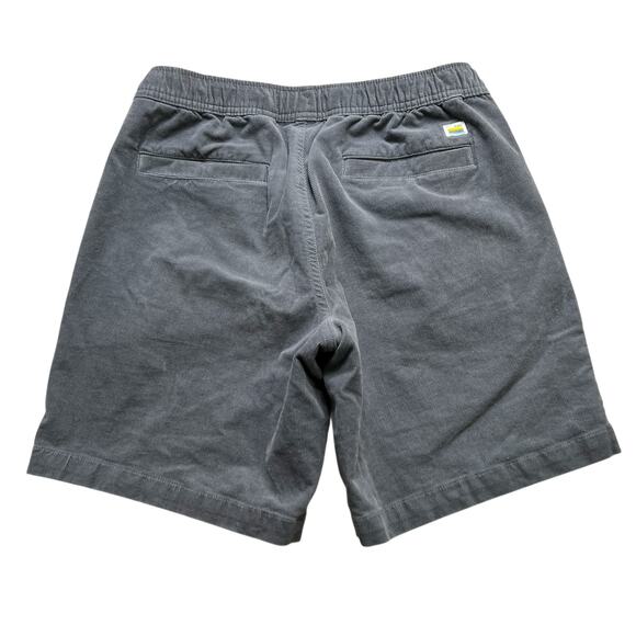 Men's VUORI Optimist Shorts Gray / Blue Corduroy Drawstring Waist Sz Medium $74 - Picture 3 of 12
